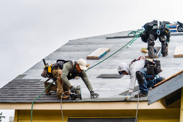 Professional Roofing technician working in New Plymouth, OH